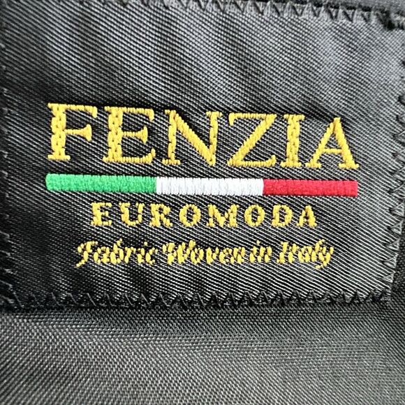Fenzia Gray 100% Italian Worsted Wool Euromoda 3 Button Blazer Sport Coat - 44S - Picture 8 of 10